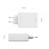 Fixed Laddare GaN100 3xUSB-C & 1xUSB-A