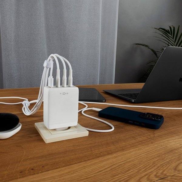 Fixed Laddare GaN100 3xUSB-C & 1xUSB-A