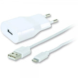 Vivanco Laddare med Lightning Kabel 1.2 meter 2.4A Vit