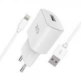 Xqisit Laddare med Lightning-kabel Vit