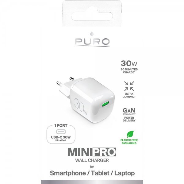Puro Laddare MiniPro Wall Charger USB-C 30W