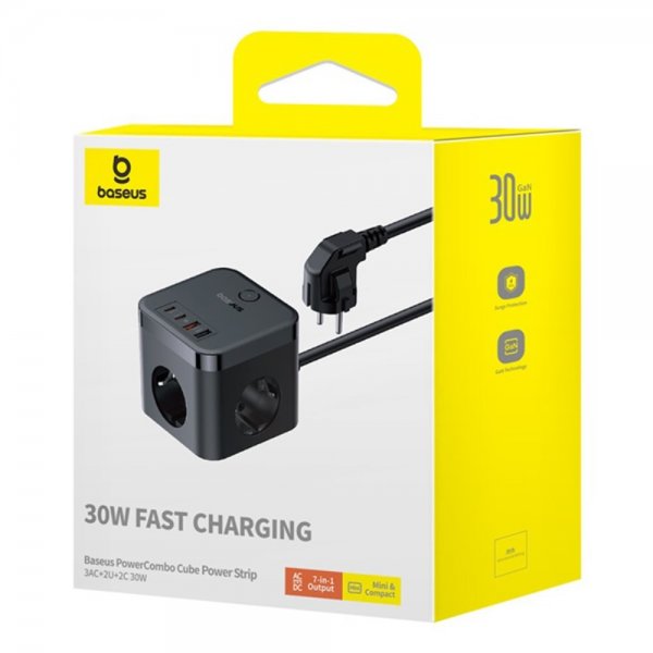 Baseus Laddare PowerCombo Cube PowerStrip 30W