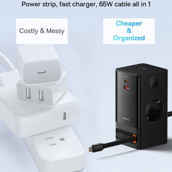 Baseus Laddare PowerCombo Digital PowerStrip