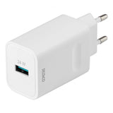Deltaco Laddare Snabbladdning 24W USB-A Vit