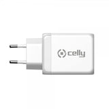Celly Laddare TC3GAN65W 2xUSB-C/USB-A GaN 65W Vit