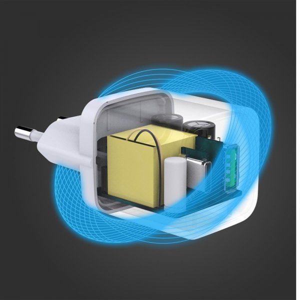 Celly Laddare USB-A/USB-C 20W Vit
