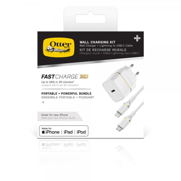 Otterbox Laddare USB-C to Lightning 20W Wall Charger + Cable