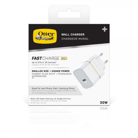 Otterbox Laddare Wall Charger 30W GaN USB-C PD Cloud Dust