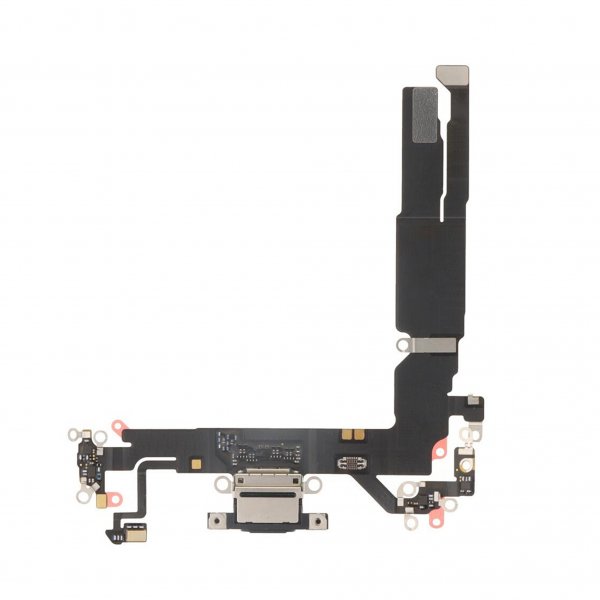 Laddkontakt med Flexkabel för iPhone 17 - Svart