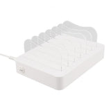 Deltaco Laddningsstation 50W 6xUSB-A Vit