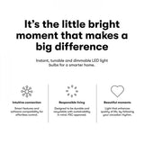 Lite bulb moments White & Color Ambience (RGB) GU10 LED-lampa - 3-Pack