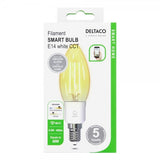 Deltaco Smart Home LED-lampa Filament E14 WiFi 4.5W
