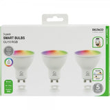 Deltaco Smart Home LED-lampa GU10 WiFi 5W RGB 3-pack