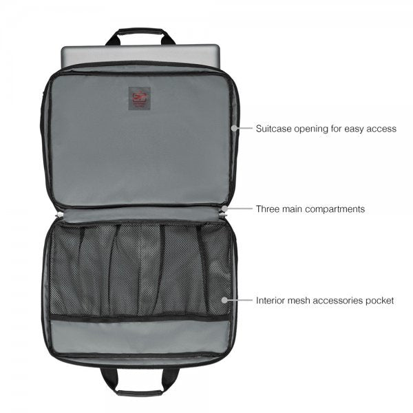 Wenger Legacy 17" Triple Gusset Datorväska Grå/Svart