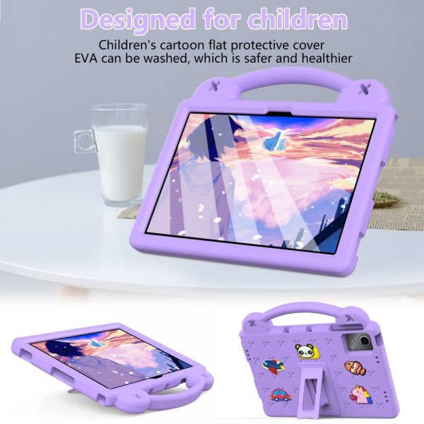 Lenovo Tab M11 TB330 Skal för Barn Stickers Lila