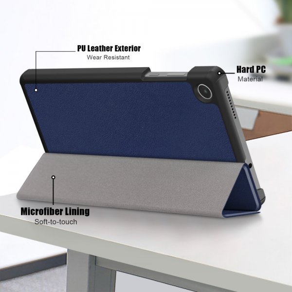 Lenovo Tab M8 (4th gen) TB300 Fodral Trifold Blå