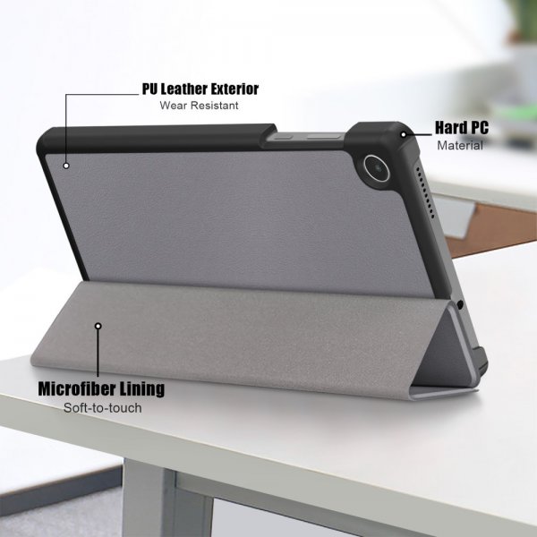 Lenovo Tab M8 (4th gen) TB300 Fodral Trifold Grå