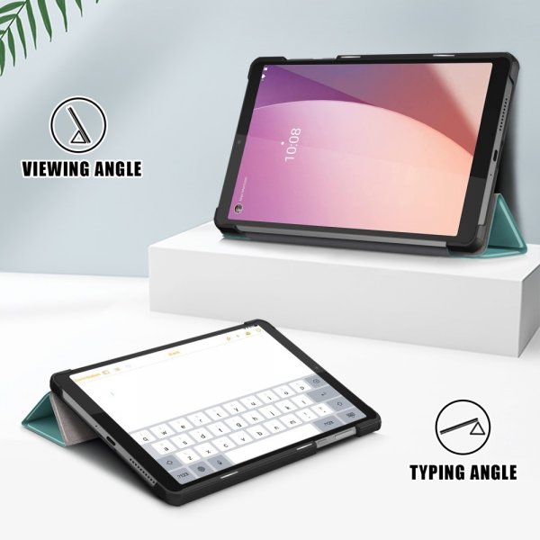Lenovo Tab M8 (4th gen) TB300 Fodral Trifold Grön