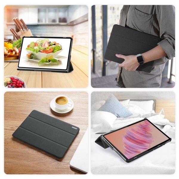 Dux Ducis Lenovo Tab Plus Fodral DOMO Series Svart