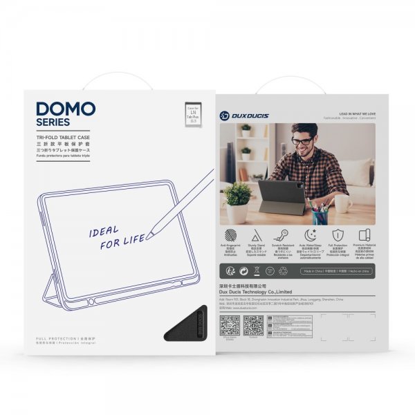 Dux Ducis Lenovo Tab Plus Fodral DOMO Series Svart