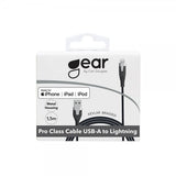 Gear Lightning Kabel Kevlar 1.5 meter Svart