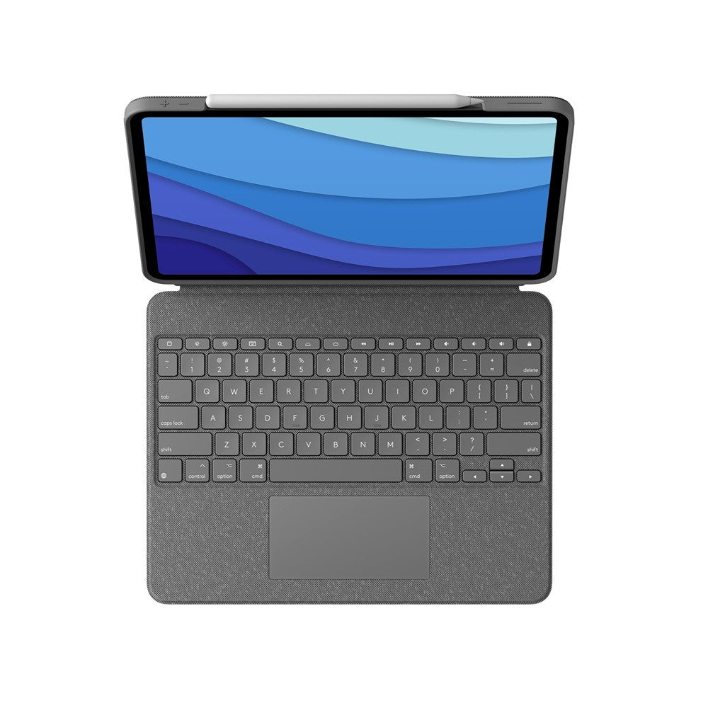 Logitech iPad Pro 12.9 (gen 4/5/6) Fodral med Tangentbord Combo Touch