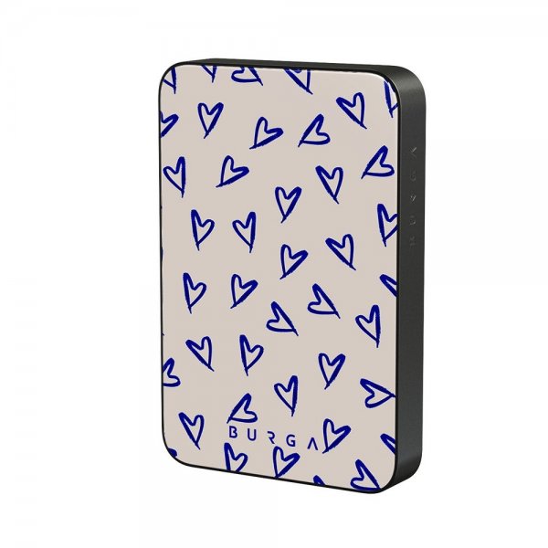 Burga Powerbank MagSafe 5000 mAh Love Me Right Metallgrå