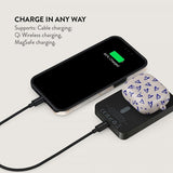 Burga Powerbank MagSafe 5000 mAh Love Me Right Metallgrå
