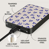 Burga Powerbank MagSafe 5000 mAh Love Me Right Metallgrå