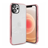 iPhone 11 Skal Glitter Transparent Stöttåligt Rosa