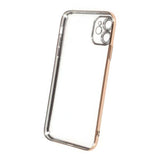 iPhone 12 Skal Glitter Transparent Stöttåligt Guld