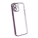 iPhone 12 Skal Glitter Transparent Stöttåligt Lila