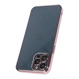 iPhone 12 Pro Skal Glitter Transparent Stöttåligt Rosa