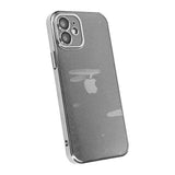 iPhone 12 Skal Glitter Transparent Stöttåligt Silver