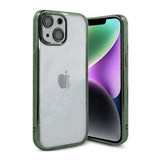 iPhone 14 Skal Glitter Transparent Stöttåligt Grön