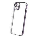 iPhone 14 Skal Glitter Transparent Stöttåligt Lila