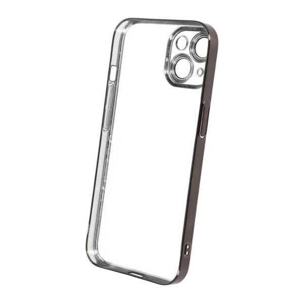 iPhone 15 Skal Glitter Transparent Stöttåligt Svart