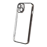 iPhone 15 Skal Glitter Transparent Stöttåligt Svart