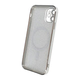 iPhone 11 Skal Glitter Transparent MagSafe Silver