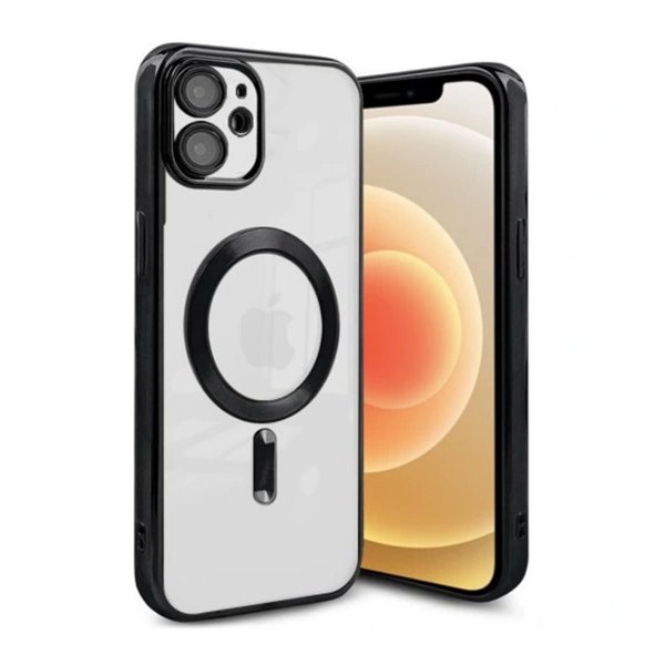 iPhone 11 Skal Glitter Transparent MagSafe Svart