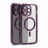 iPhone 12 Pro Max Skal Glitter Transparent MagSafe Lila