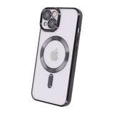 iPhone 13 Skal Glitter Transparent MagSafe Svart