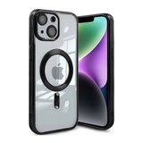 iPhone 14 Skal Glitter Transparent MagSafe Svart