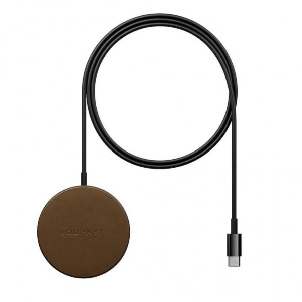 Journey MagSafe-kompatibel trådlös laddare Mörkbrun