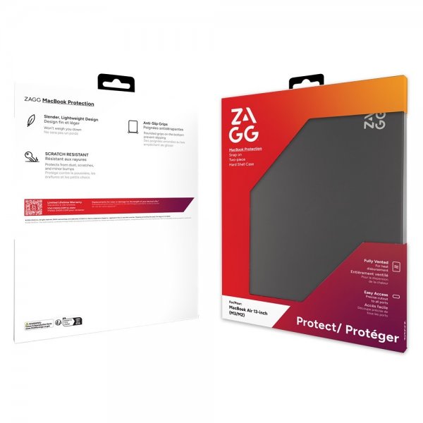ZAGG MacBook Air 13 M2 (A2681)/M3 (A3113) Skal Hardshell Smoke