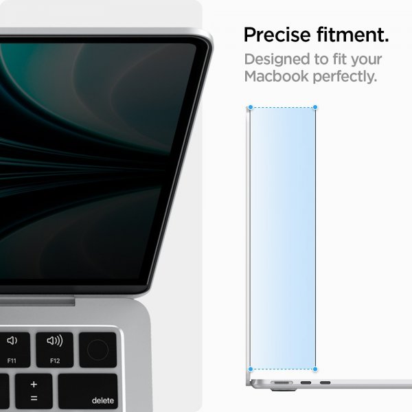 Spigen MacBook Air 13 M2/M3/M4 Skärmskydd Safe View
