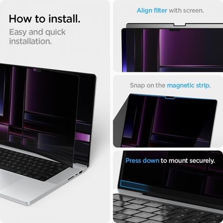 Spigen MacBook Pro 16 M1/M2/M3/M4 Skärmskydd Safe View