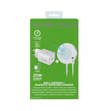 Celly Kit Wall Charger+Magnetic Wireless Charger MagSafe
