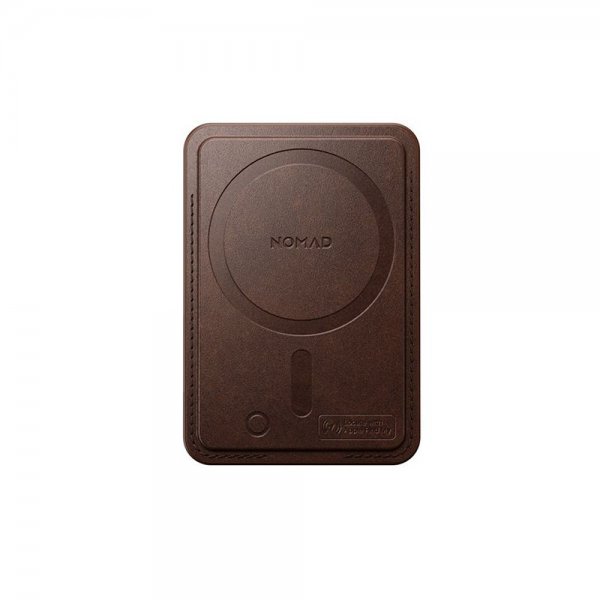 Nomad MagSafe Korthållare Leather Mag Wallet Find My Tracking Brun