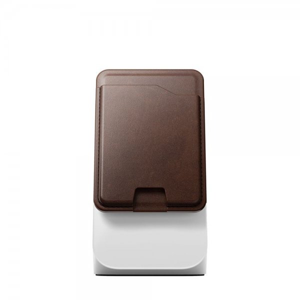 Nomad MagSafe Korthållare Leather Mag Wallet Find My Tracking Brun